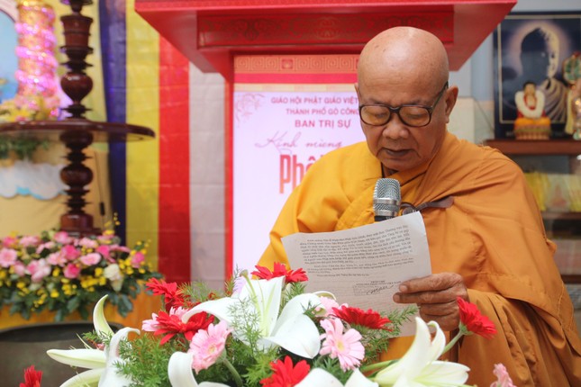 Hòa thượng Thích Quảng Thới tuyên đọc Thông điệp Đại lễ Phật đản Phật lịch 2568 Hòa thượng Thích Quảng Thới tuyên đọc Thông điệp Đại lễ Phật đản Phật lịch 2568