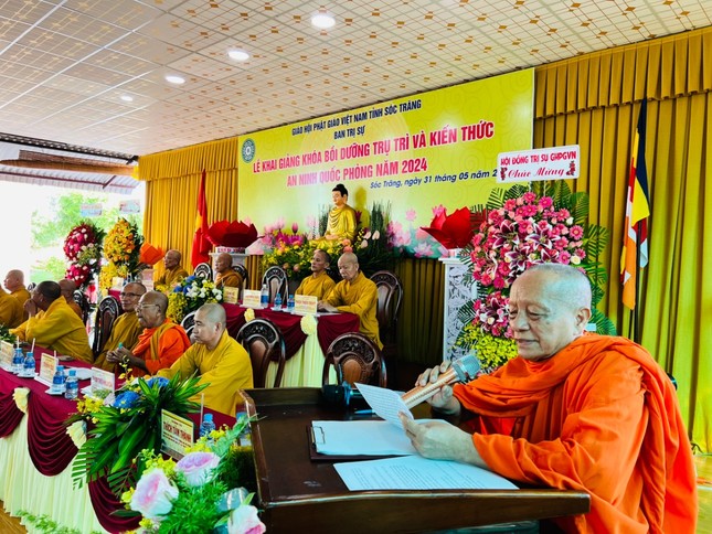 Trưởng lão Hòa thượng Tăng Nô phát biểu khai mạc