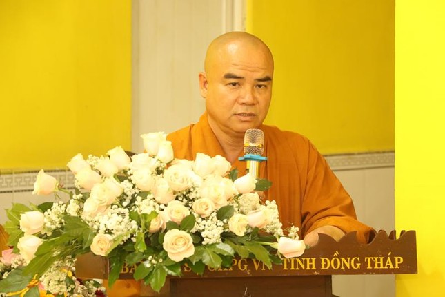 Thượng tọa Thích Tĩnh Triệt phát biểu khai mạc