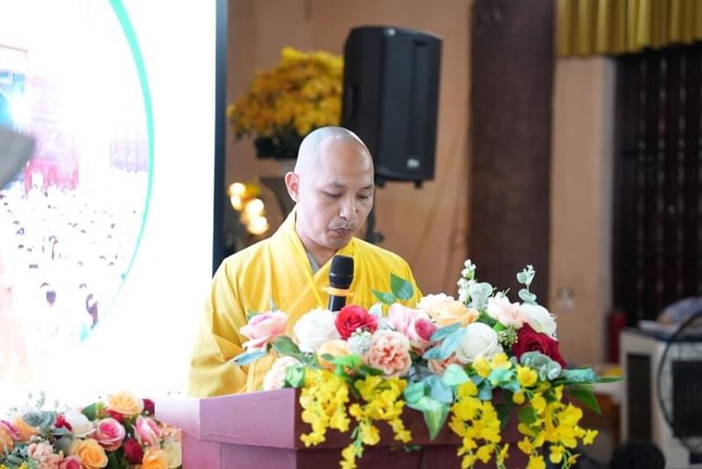 Đại đức Thích Trúc Thái Vinh phát biểu khai mạc Đại đức Thích Trúc Thái Vinh phát biểu khai mạc