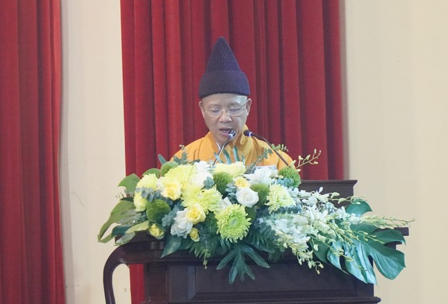 Hòa thượng Thích Thanh Quyết phát biểu