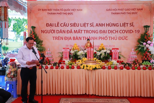 Chủ tịch Ủy ban MTTQVN TP.Thủ Đức Trần Hữu Phước phát biểu Chủ tịch Ủy ban MTTQVN TP.Thủ Đức Trần Hữu Phước phát biểu