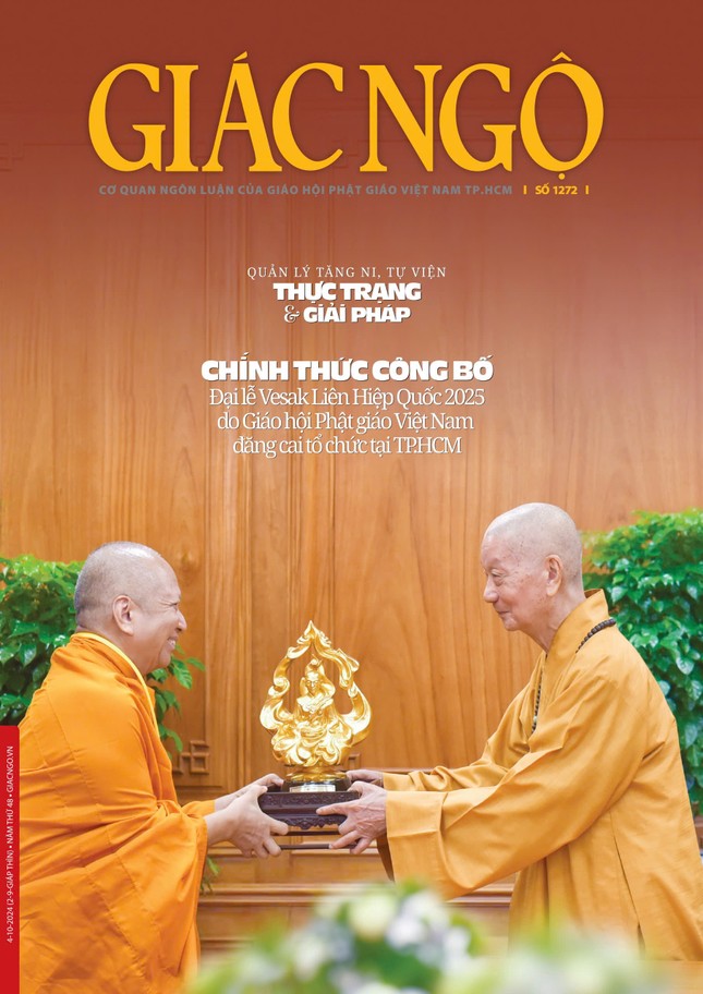 Bìa Báo Giác Ngộ số 1272 - Ảnh: Quảng Đạo Bìa Báo Giác Ngộ số 1272 - Ảnh: Quảng Đạo