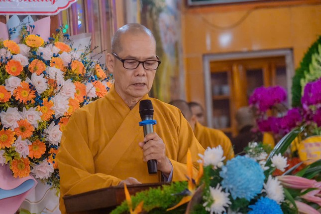 Thượng tọa Thích Xương Đạo phát biểu khai mạc