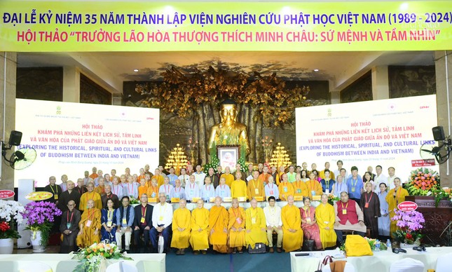 Hội thảo &quot;Khám phá những liên kết lịch sử, tâm linh và văn hóa của Phật giáo giữa Ấn Độ và Việt Nam&quot; được tổ chức tại pháp viện Minh Đăng Quang (TP.Thủ Đức, TP.HCM)