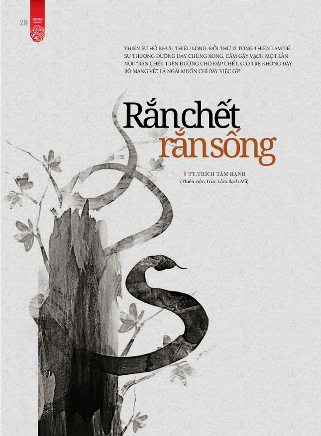 Bài trên Báo Giác Ngộ số 1289 - Thiết kế: Phòng Mỹ thuật BGN/Tống Viết Diễn