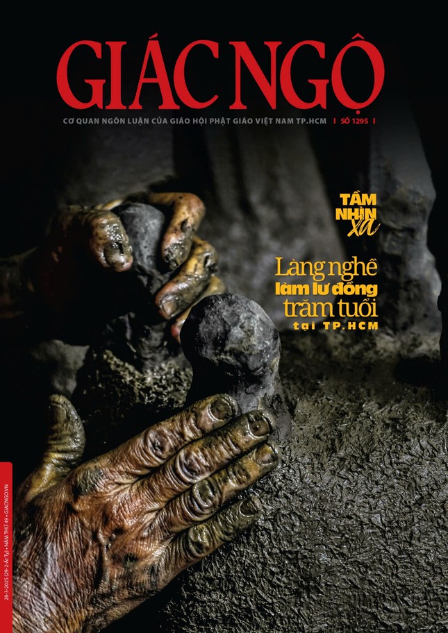 Bìa Báo Giác Ngộ số 1295 - Ảnh: Trần Thế Phong; Mỹ thuật: Tống Viết Diễn Bìa Báo Giác Ngộ số 1295 - Ảnh: Trần Thế Phong; Mỹ thuật: Tống Viết Diễn