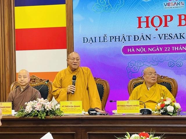 Hòa thượng Thích Gia Quang phát biểu khai mạc