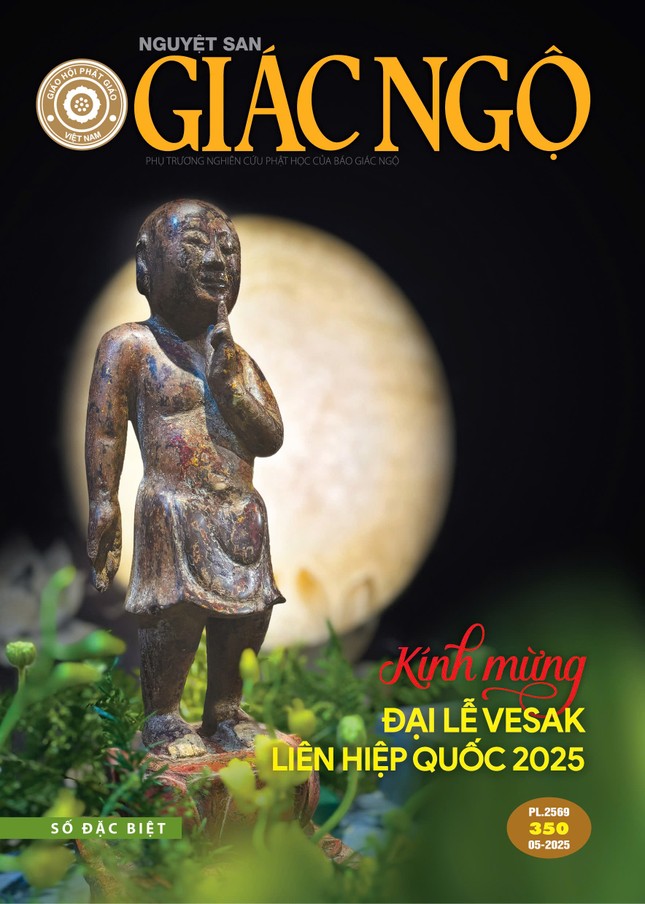Bìa Nguyệt san Giác Ngộ số đặc biệt, phát hành tháng 5-2025 - Ảnh: Quảng Điền; Mỹ thuật: Tống Viết Diễn Bìa Nguyệt san Giác Ngộ số đặc biệt, phát hành tháng 5-2025 - Ảnh: Quảng Điền; Mỹ thuật: Tống Viết Diễn
