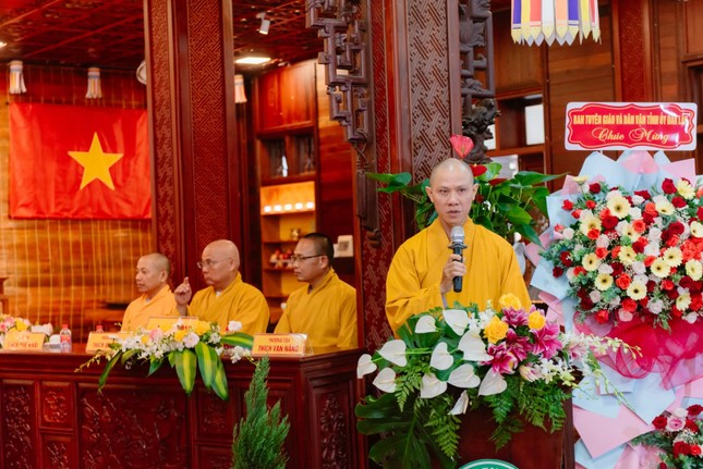 Đại đức Thích Nguyên Minh phát biểu khai mạc