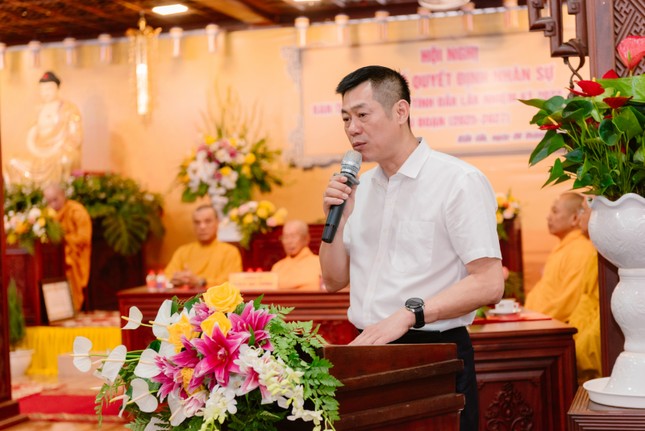 Ông Nguyễn Hoàng Giang phát biểu