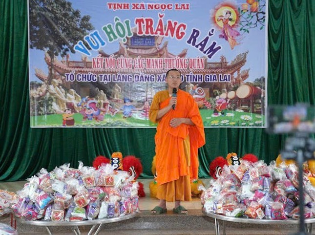 Đại đức Giác Minh Ngợi phát biểu