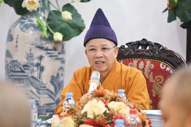 Hòa thượng Thích Thanh Quyết phát biểu