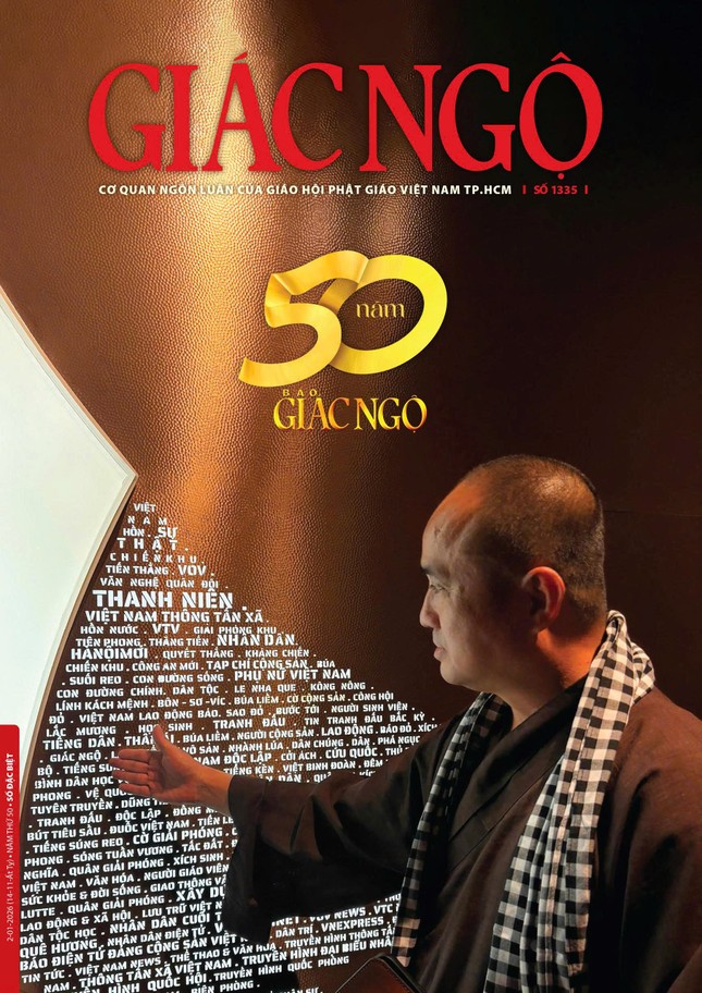 Chuyên đề đặc biệt kỷ niệm 50 năm Báo Giác Ngộ - Ảnh: Lương Hoàng; Mỹ thuật: Tống Viết Diễn/BGN