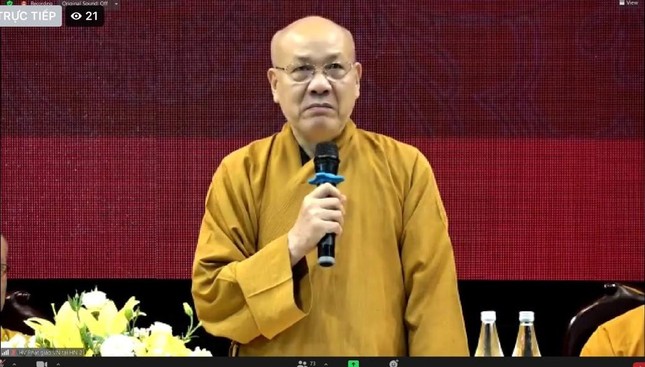 Hòa thượng Thích Quảng Tùng phát biểu