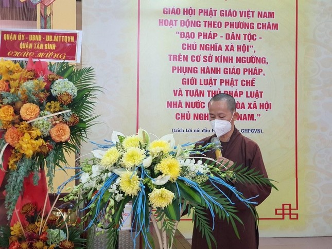 Đại đức Thích Hạnh Đức báo cáo năm 2021 và trình phương hướng năm 2022