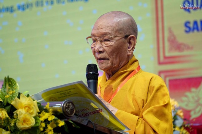 Hòa thượng Thích Huệ Minh phát biểu khai mạc
