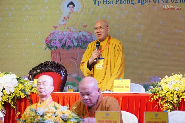 Hòa thượng Thích Quảng Tùng, Phó Chủ tịch Hội đồng Trị sự ban đạo từ tại phiên bế mạc