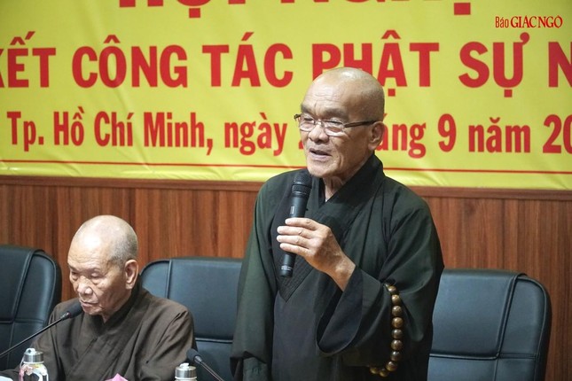 Hòa thượng thích Giác Liêm đúc kết phiên họp Hòa thượng thích Giác Liêm đúc kết phiên họp