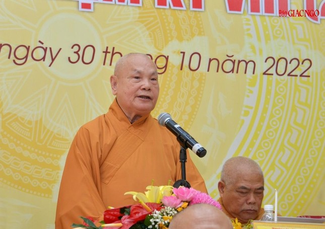 Hòa thượng Thích Thiện Nhơn phát biểu chỉ đạo