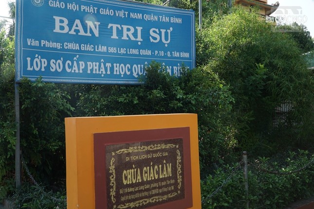 Tổ đình Giác Lâm là trụ sở của Ban Trị sự GHPGVN Q.Tân Bình và Lớp Sơ cấp Phật học quận