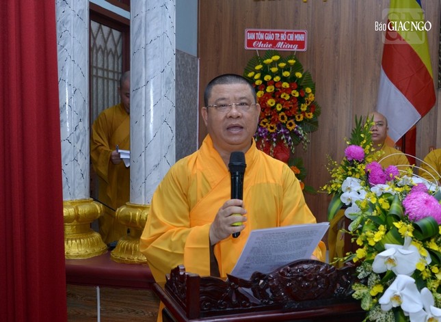Thượng tọa Thích Minh Thanh phát biểu khai mạc