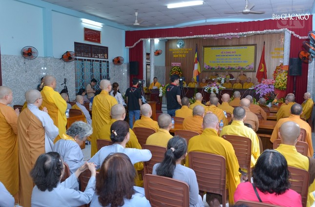 Quang cảnh buổi lễ bổ nhiệm trụ trì các chùa, tự viện tại H.Hóc Môn vào sáng nay, 12-5