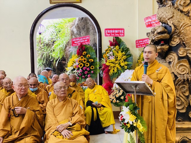 Đại đức Thích Giác Thái phát biểu cảm tạ tri ân Đại đức Thích Giác Thái phát biểu cảm tạ tri ân