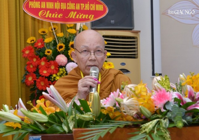 Hòa thượng Thích Minh Thành phát biểu khai mạc Hòa thượng Thích Minh Thành phát biểu khai mạc
