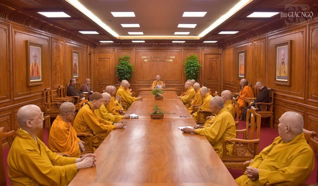 Quang cảnh phiên họp bất thường của Ban Thường trực Hội đồng Chứng minh sáng 4-4-2025 Quang cảnh phiên họp bất thường của Ban Thường trực Hội đồng Chứng minh sáng 4-4-2025