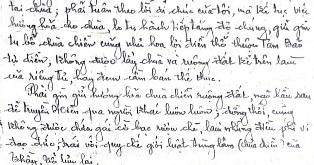 Khâm thừa di huấn của Tổ sư Minh Phương - Chơn Hương, Tổ Hồng Quảng - Huệ Sơn kế thế và để lại di chúc cho môn hạ tổ đình