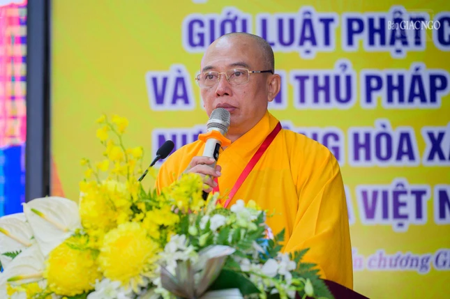 Thượng tọa Thích Thiện Phước, Phó Trưởng ban kiêm Chánh Thư ký Ban Trị sự tỉnh, Thư ký Tiểu ban Nhân sự trình đề án nhân sự Ban Trị sự Phật giáo tỉnh Khánh Hòa nhiệm kỳ 2026-2031