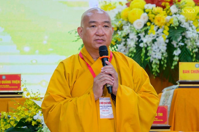 Thượng tọa Thích Phước Nguyên, Phó Tổng Thư ký kiêm Chánh Văn phòng II Trung ương thông qua quy trình công tác nhân sự và phương thức hiệp thương tân Ban Trị sự Phật giáo Khánh Hòa