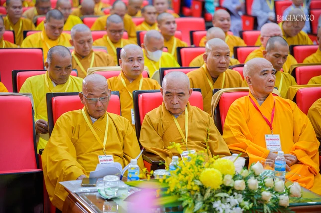 Đại biểu tập trung nghiên cứu văn kiện...