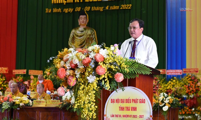 Ông Lê Văn Hẳn phát biểu