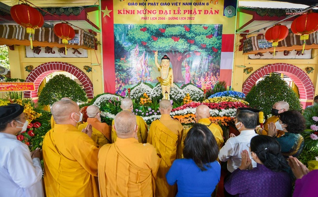 Phật giáo quận 8 Kính mừng Đại lễ Phật đản Phật lịch 2566