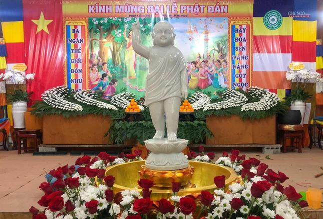 Đây cũng là nơi diễn ra Đại lễ Phật đản Phật lịch 2566 của Tăng Ni, Phật tử huyện Nhà Bè vào ngày 14-4 Âm lịch