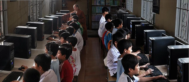 Giải ba của tác giả Nguyễn Hữu Tuấn với tựa đề "Lớp học tình thương"