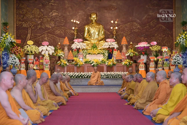 Buổi lễ diễn ra tại pháp viện Minh Đăng Quang (TP.Thủ Đức, TP.HCM)