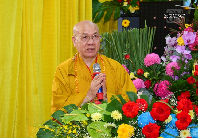 Hòa thượng Thích Quảng Tùng phát biểu