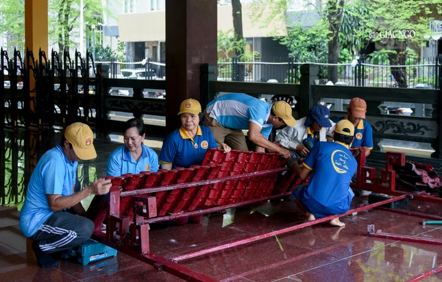 Các Phật tử chung sức phụng sự công việc