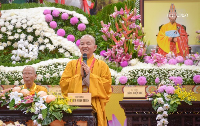 Hòa thượng Thích Minh Thiện phát biểu đúc kết