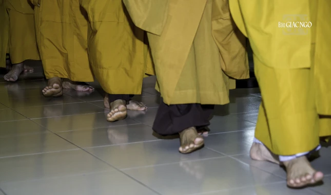 Bước đi chánh niệm theo tiếng niệm Phật