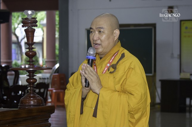 Thượng tọa Thích Phước Nguyên, Phó Tổng Thư ký Hội đồng Trị sự, Chánh Văn phòng II T.Ư, Hóa chủ trường hạ thiền viện Quảng Đức báo cáo tình hình tu học của các hành giả nơi đây. Theo đó, trường hạ cung thỉnh Hòa thượng Thích Thiện Nhơn, Chủ tịch Hội Đồng Trị sự làm Chủ hương, Hòa thượng Thích Thiện Pháp, Phó Chủ tịch Thường trực Hội đồng Trị sự làm Thiền chủ để hướng dẫn 26 hành giả nơi đây tu học