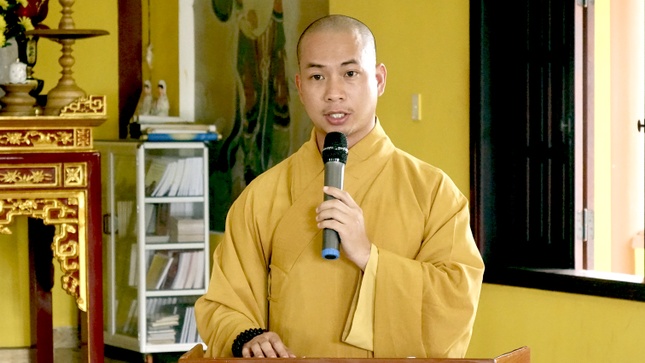 Đại đức Thích Đức Trọng báo cáo sơ kết Phật sự 6 tháng đầu năm 2023 Đại đức Thích Đức Trọng báo cáo sơ kết Phật sự 6 tháng đầu năm 2023