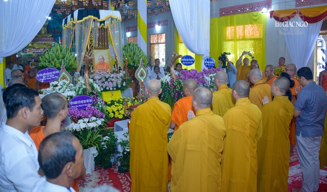 Giác linh đường Trưởng lão Hòa thượng Dương Nhơn tại chùa Cần Đước (Sóc Trăng)