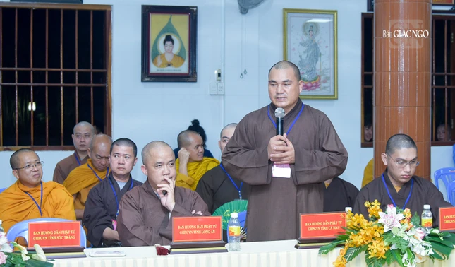 Ban Hướng dẫn Phật tử các tỉnh thành phát biểu