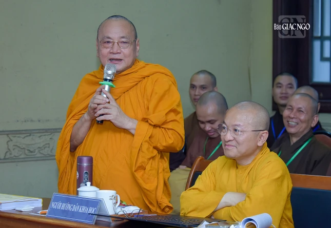 Hòa thượng TS Thích Bửu Chánh phát biểu