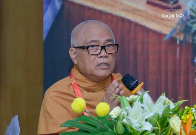 Hòa thượng Thích Giác Toàn phát biểu khai mạc