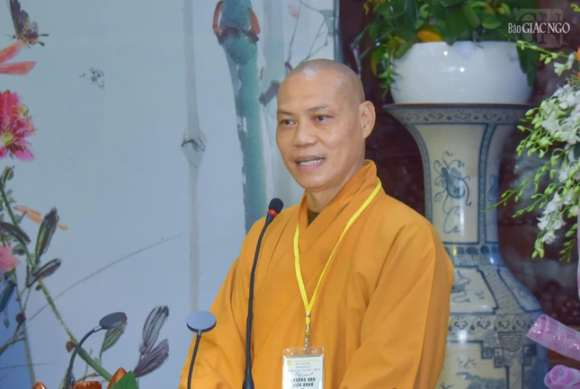 Thượng tọa Thích Trí Chơn phát biểu khai mạc